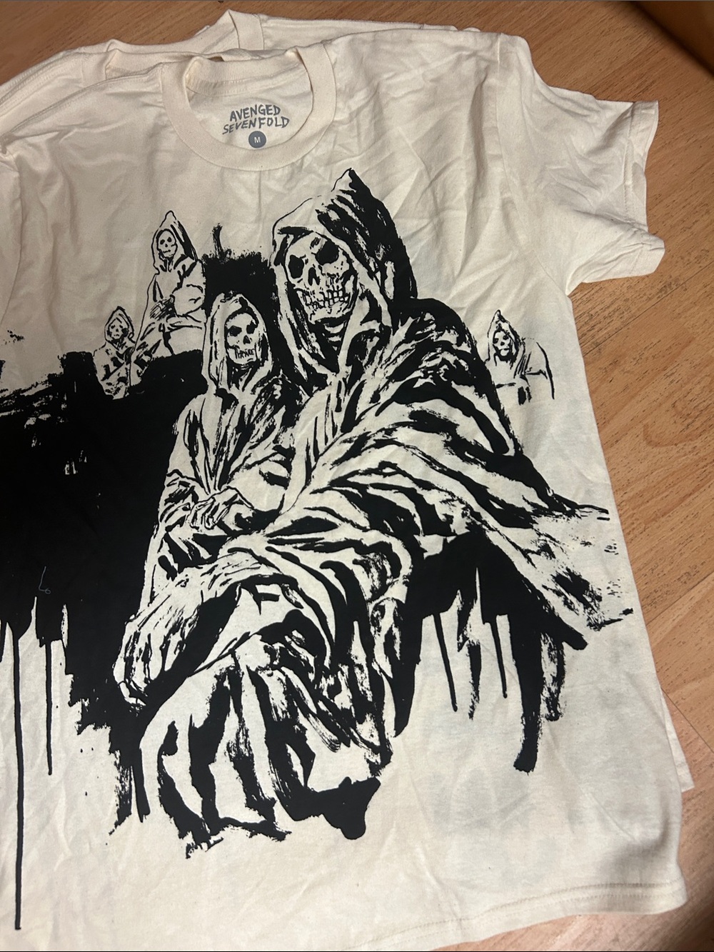 Avenged Sevenfold Men's White Graphic Band T‑Shirt m new